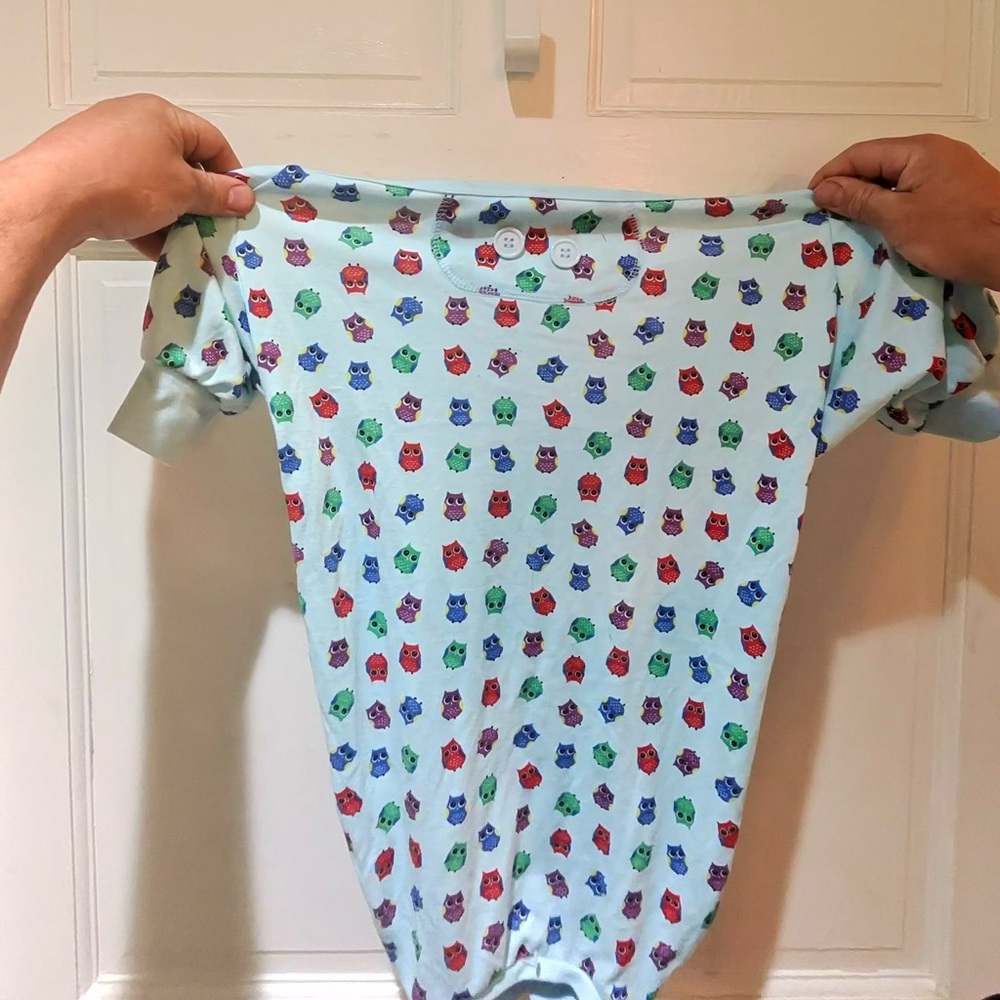 Lookin Good Owl Vibrant Dog‎ Pajamas Outfit Clothing Size Large
